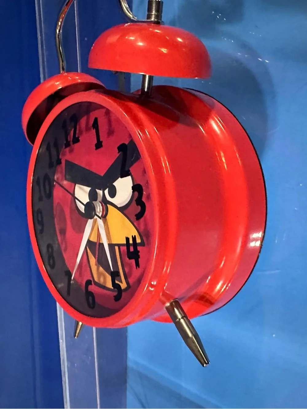 Disney Angry Birds Red Twin Bell Vintage Alarm Clock